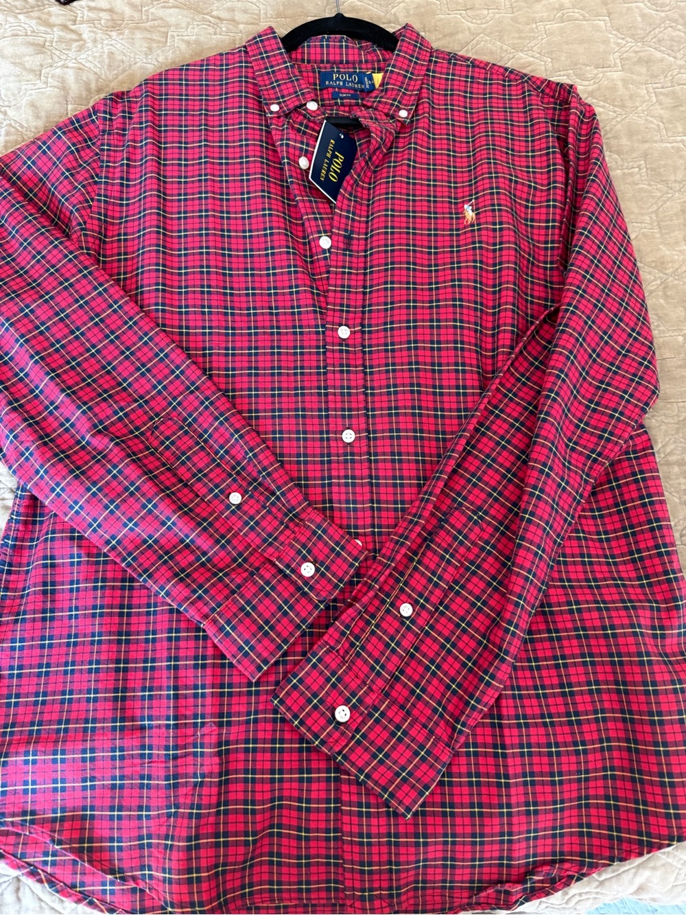 Ralph Lauren Red Plaid Button-Down Shirt